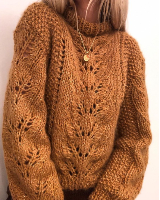 пуловер спицами схема