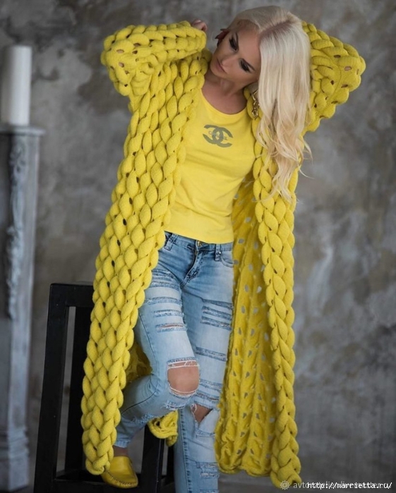 кардиган спицами азиатский колосов