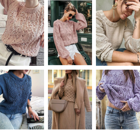 375 модных идей свитеров, джемперов и пуловеров, схемы и описание вязания