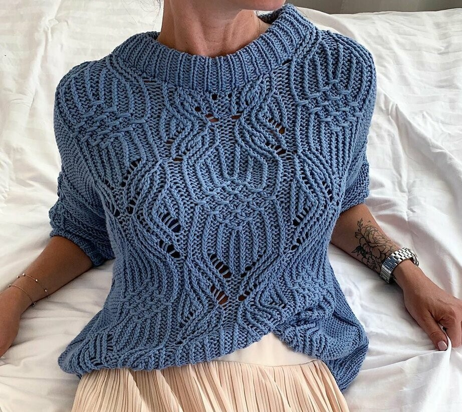 джемпер женский схемы вязания спицами