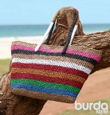 вязание пляжной сумки
