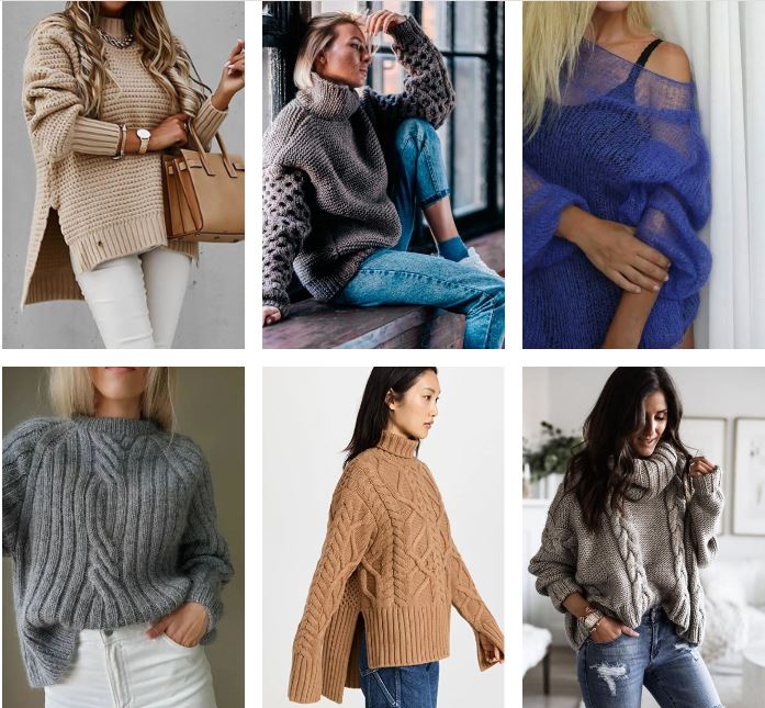 Модные модели свитера и кардиганы осень-зима