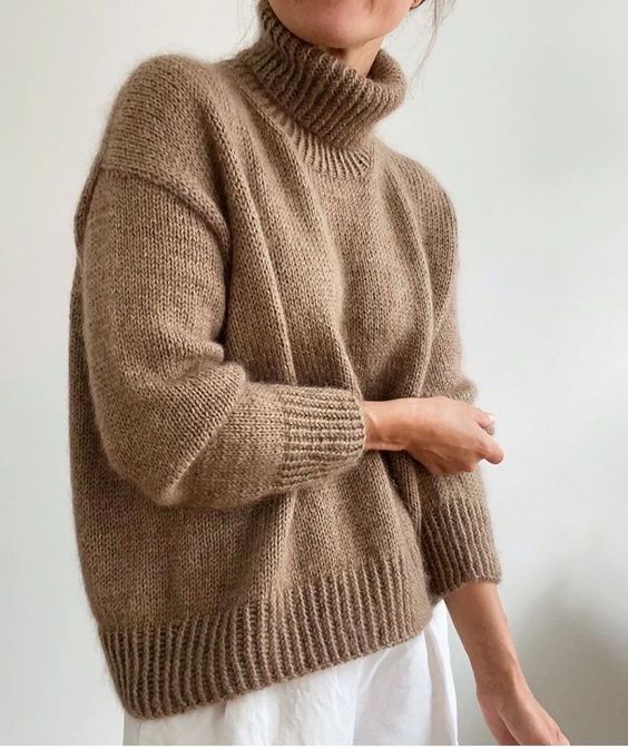 женский свитер оверсайз спицами