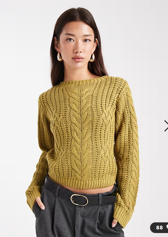 Джемпер спицами с косами и плетенками